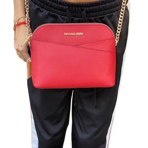 Michael Kors Saffiano Leather Dome Crossbody